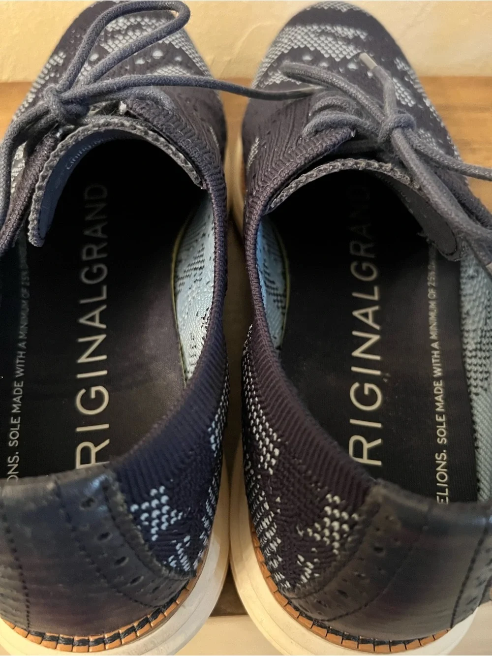 Cole Haan Blue ØriginalGrand Remastered Wingtip Oxford